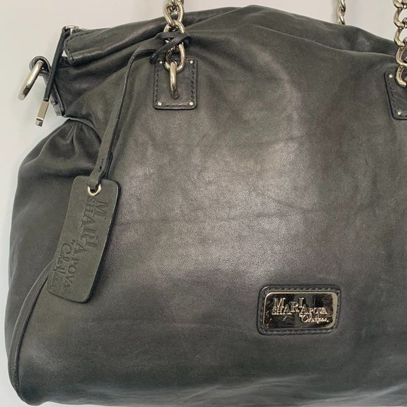 Maria Sharapova for Cole Haan Black Leather Purse - Picture 2 of 11